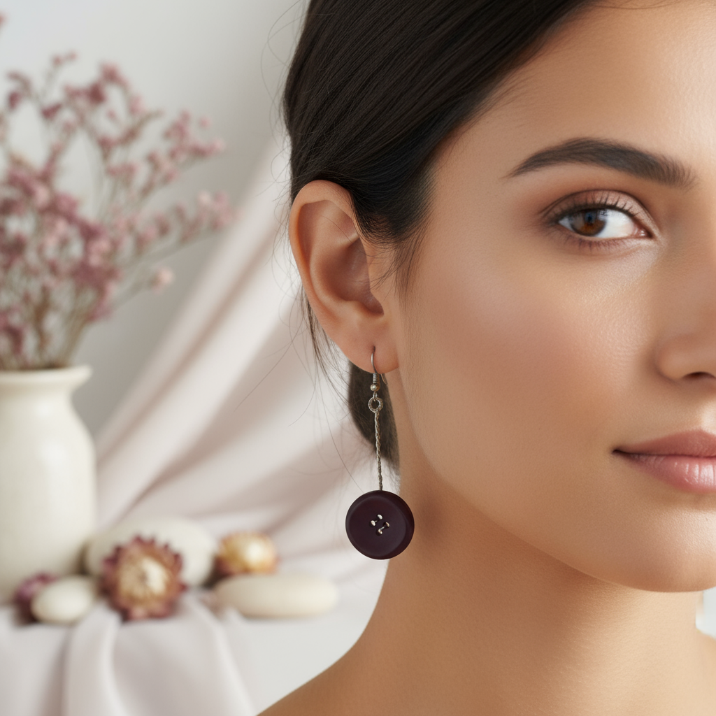 Button Earring