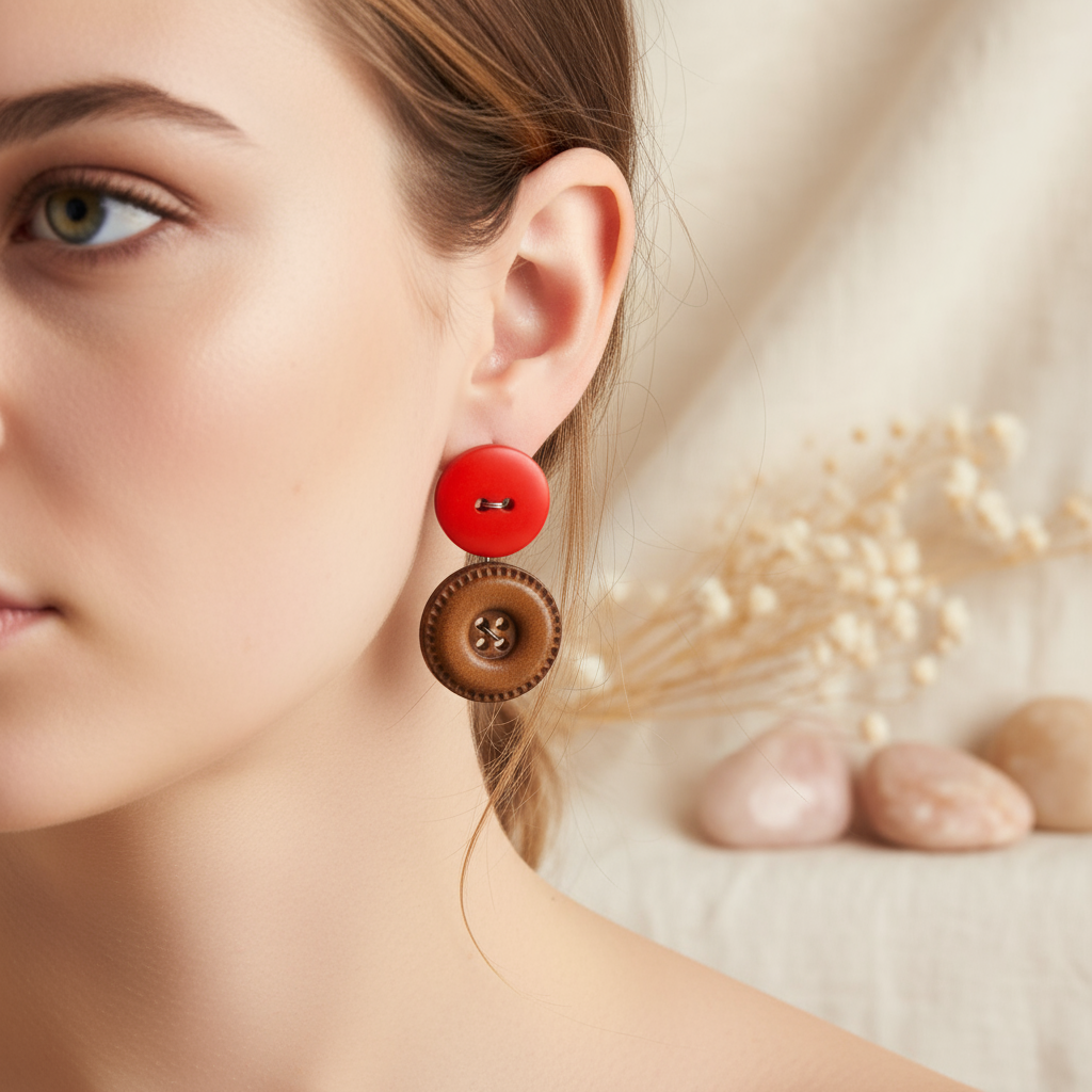 Button Earring