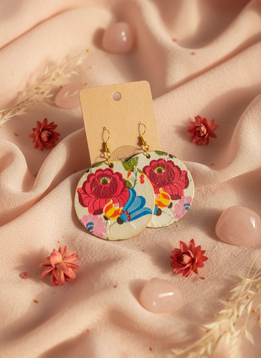 Decopauge Earring with Flower