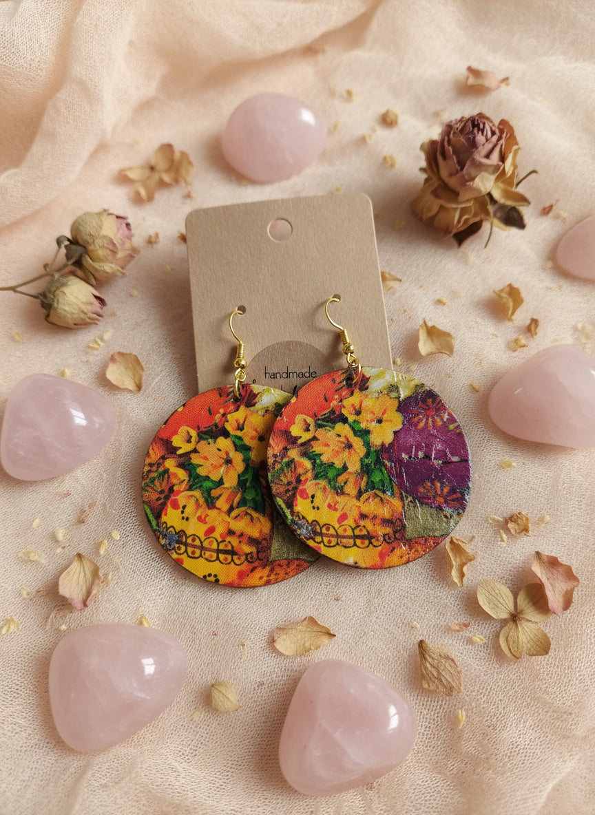 Decopauge Earring with Flower