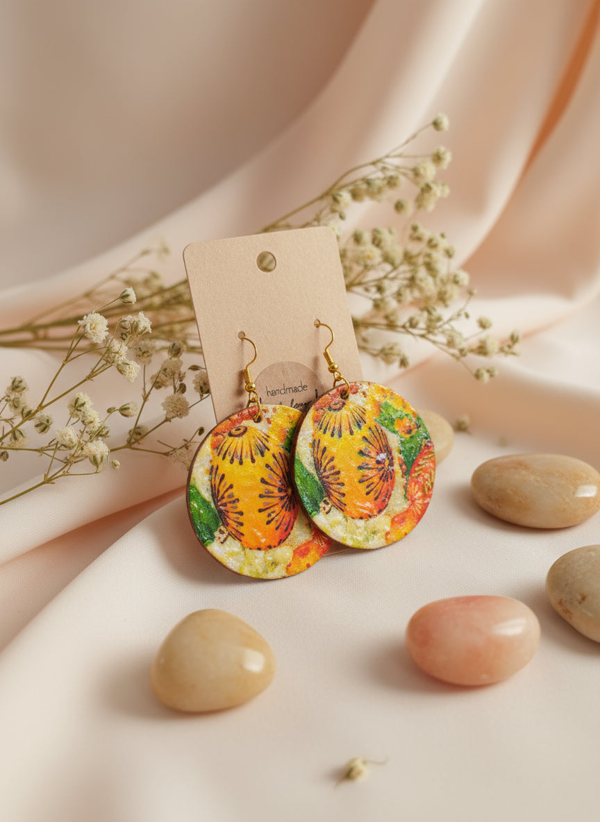 Decopauge Earring with Flower