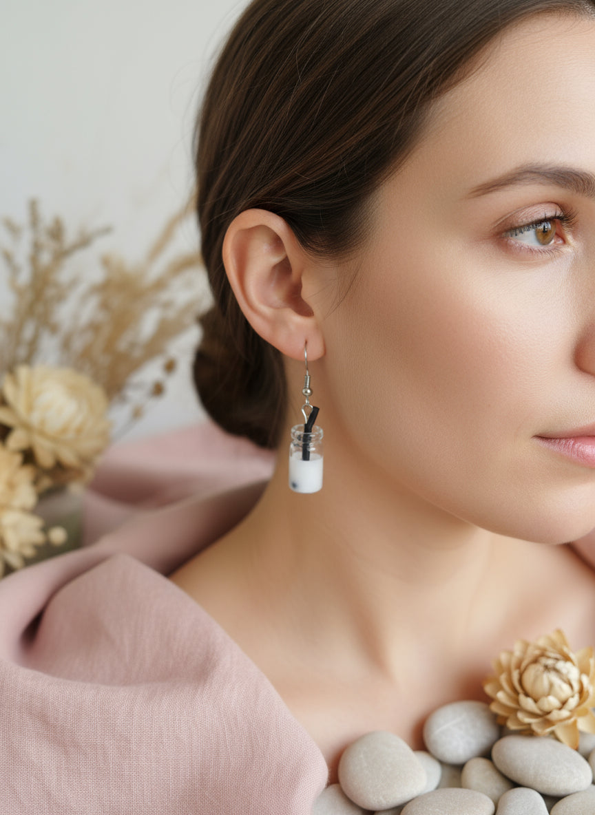 Plastic Earring with Alcohol