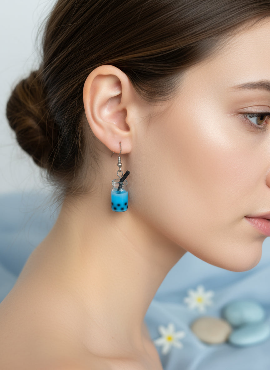 Plastic Earring with Alcohol