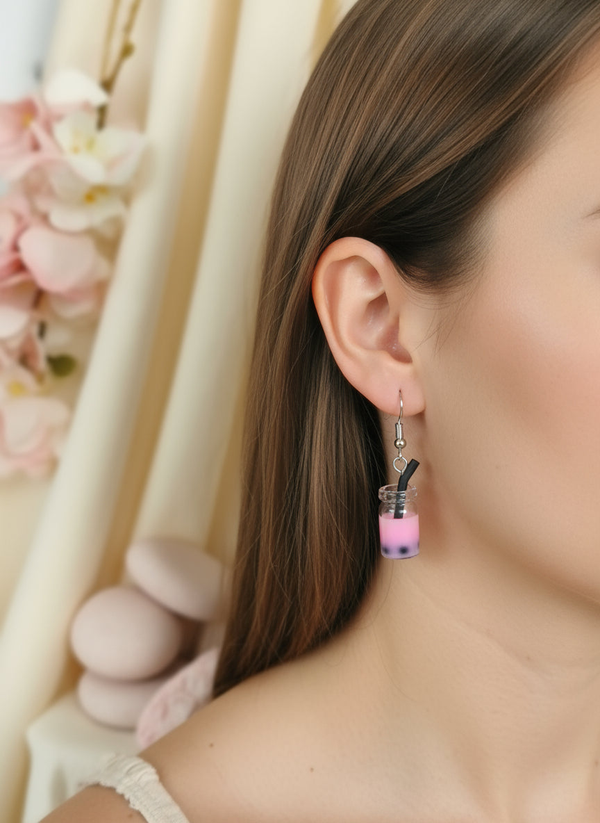 Plastic Earring with Alcohol