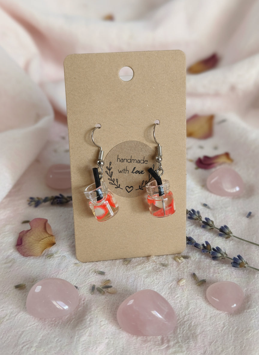 Plastic Earring with Alcohol