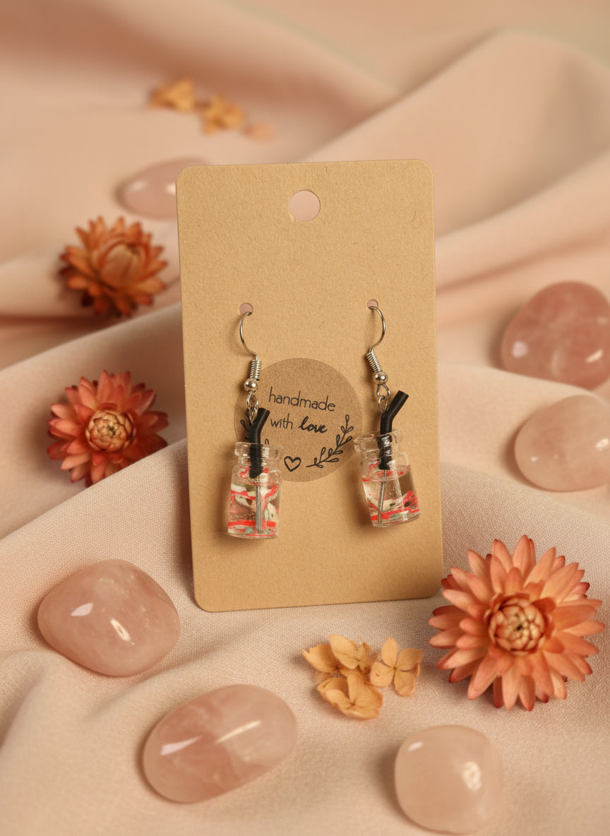 Plastic Earring with Alcohol