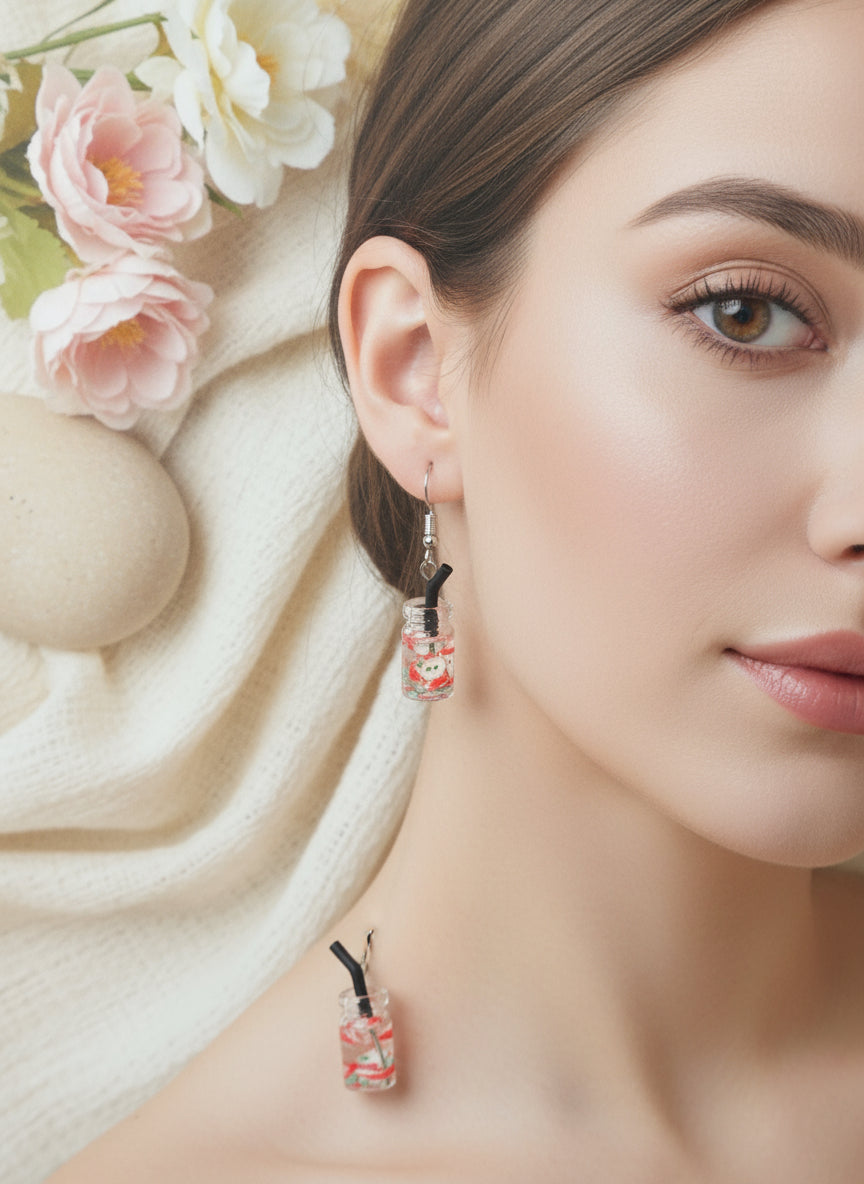 Plastic Earring with Alcohol