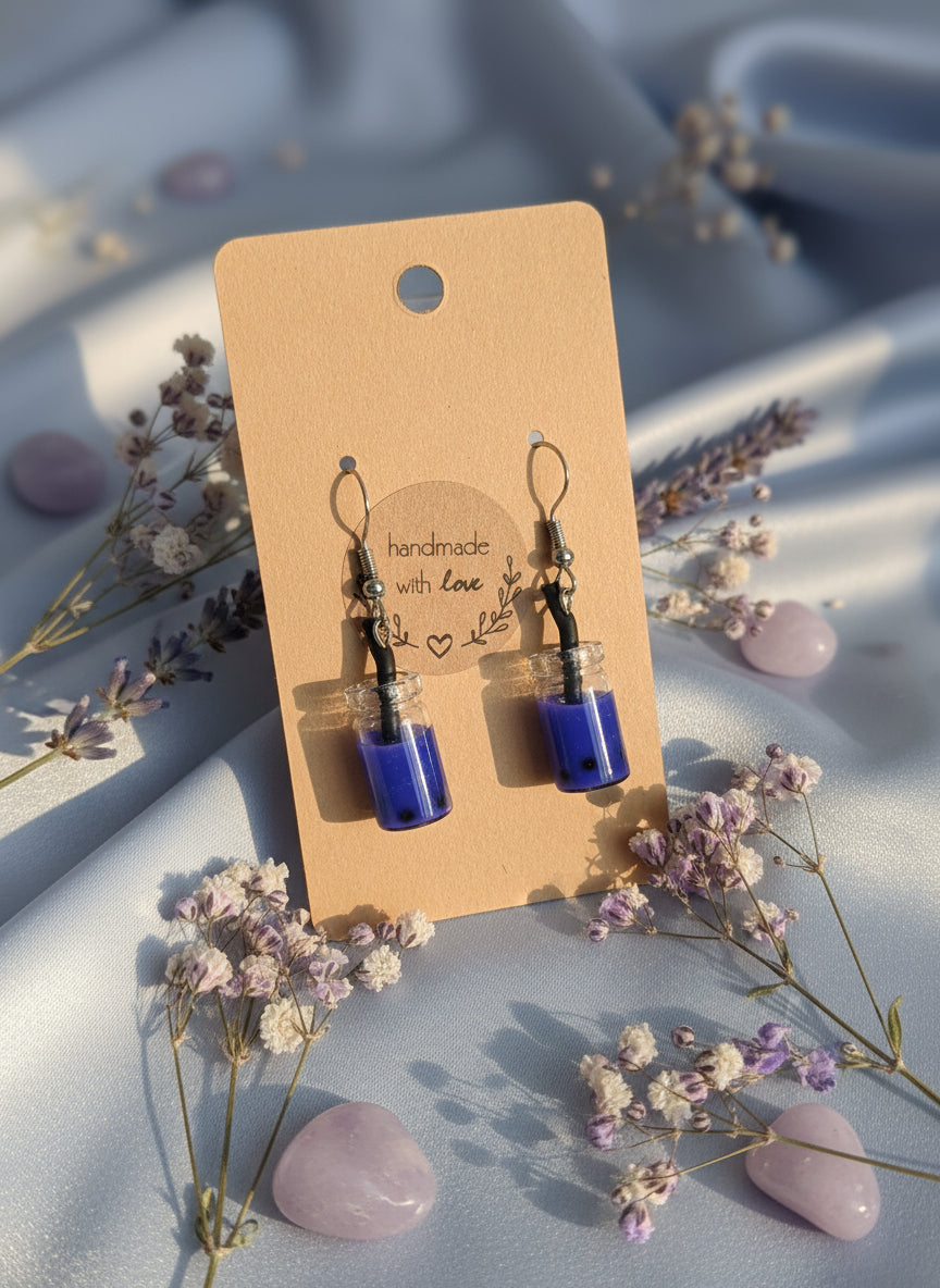 Plastic Earring with Alcohol