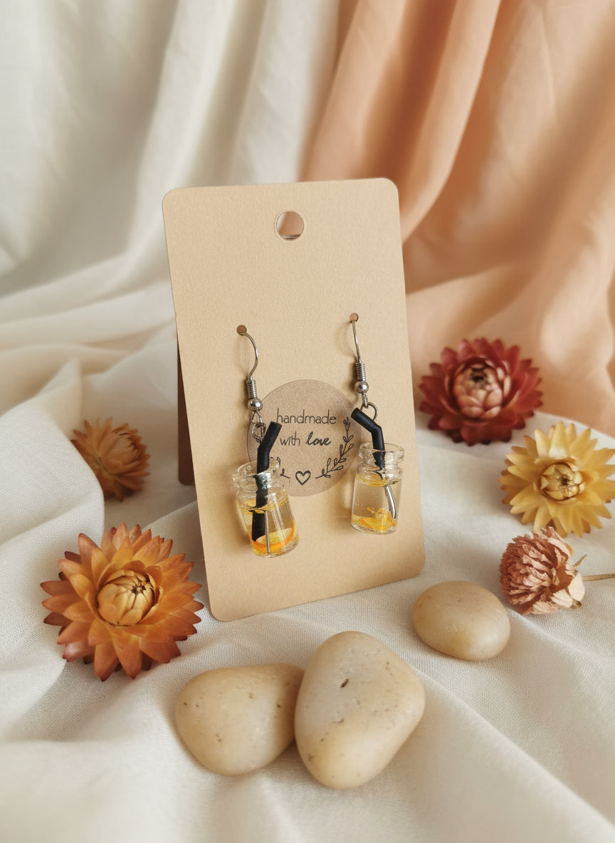 Plastic Earring with Alcohol