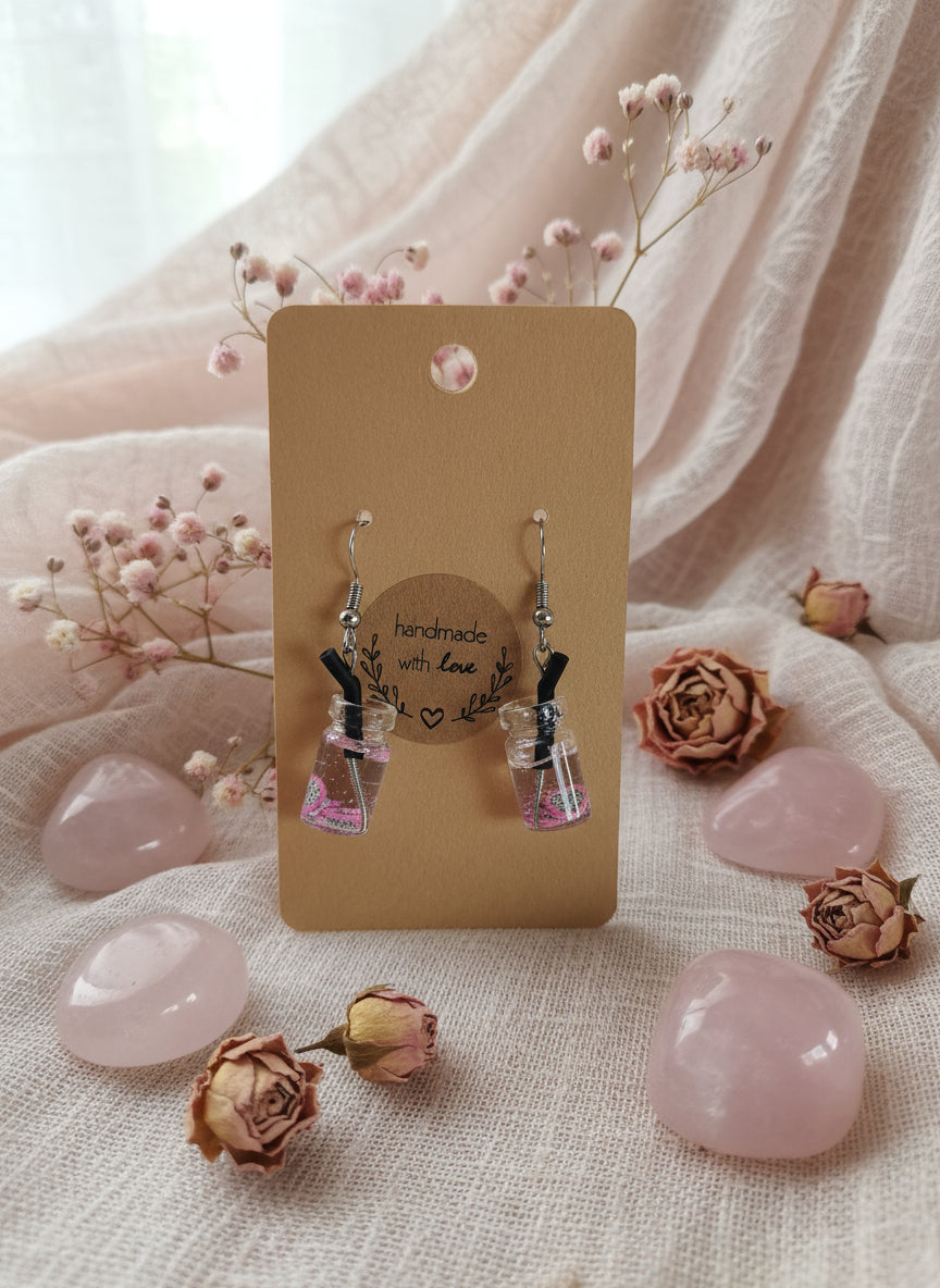 Plastic Earring with Alcohol