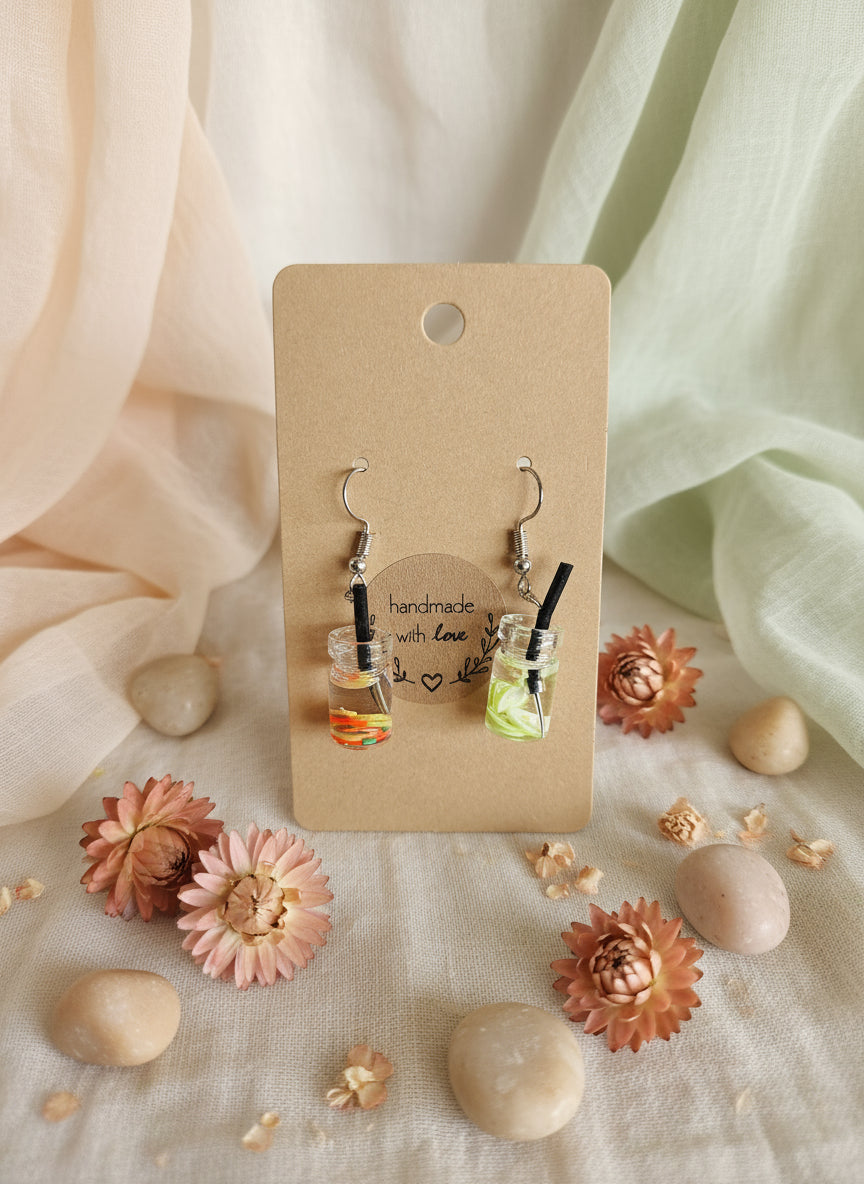 Plastic Earring with Alcohol