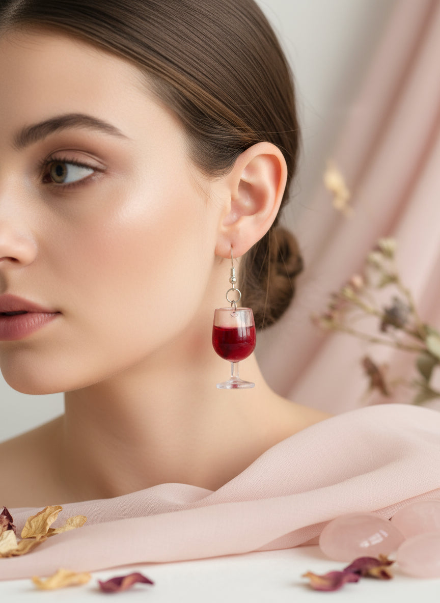 Plastic Earring with Alcohol