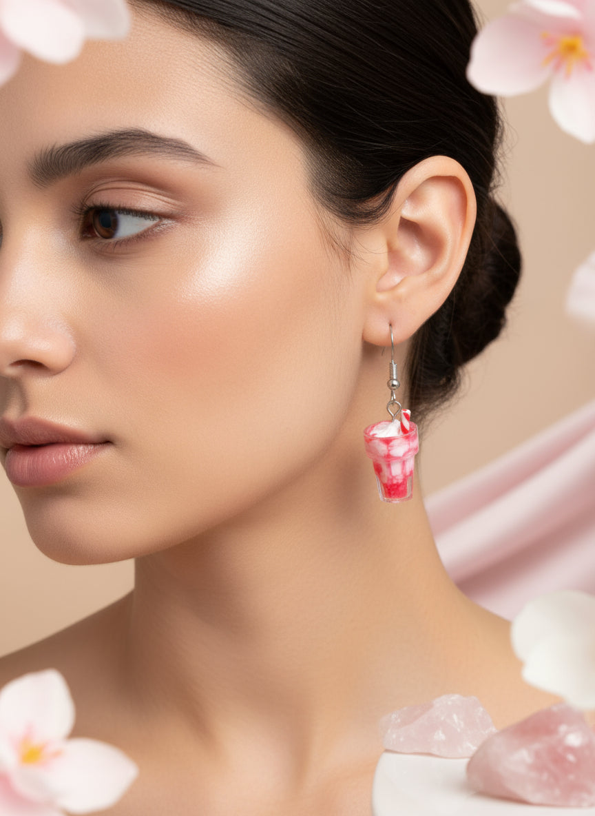 Plastic Earring with Alcohol