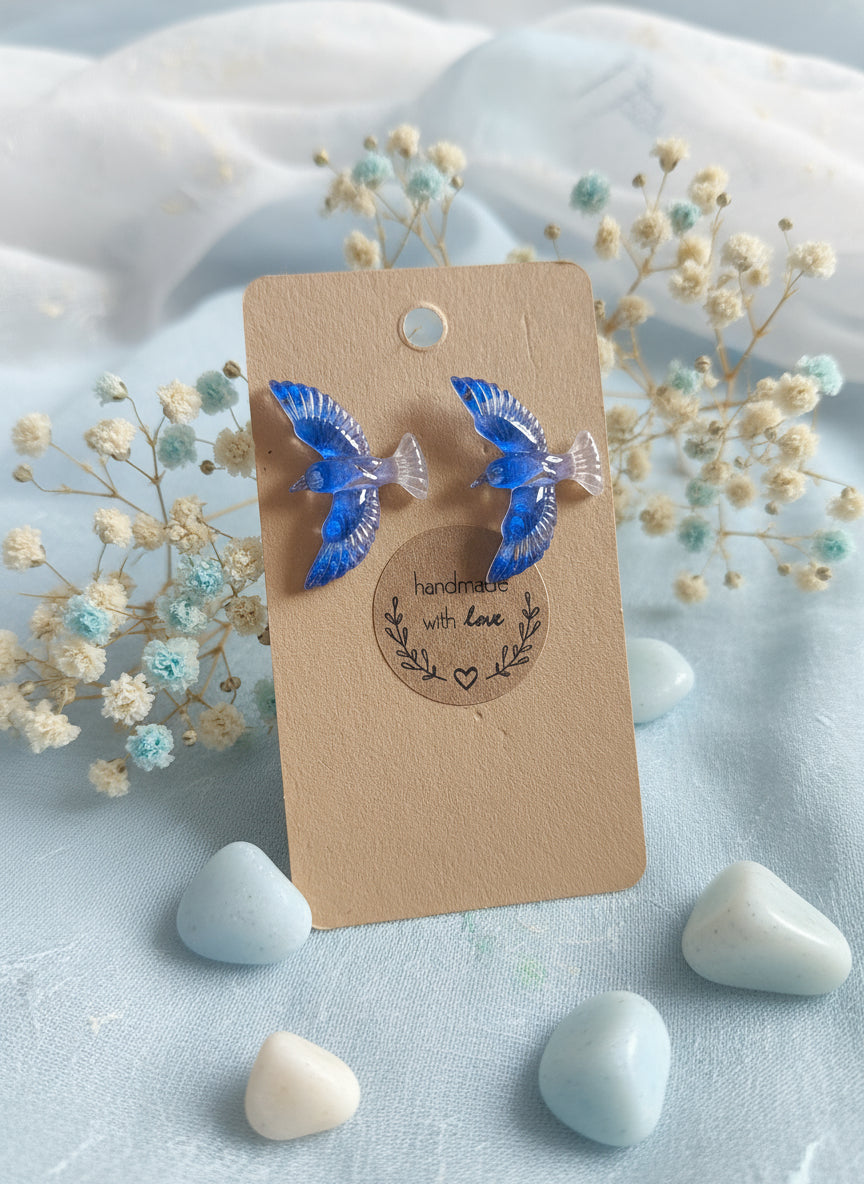 Plastic Earring with Bird