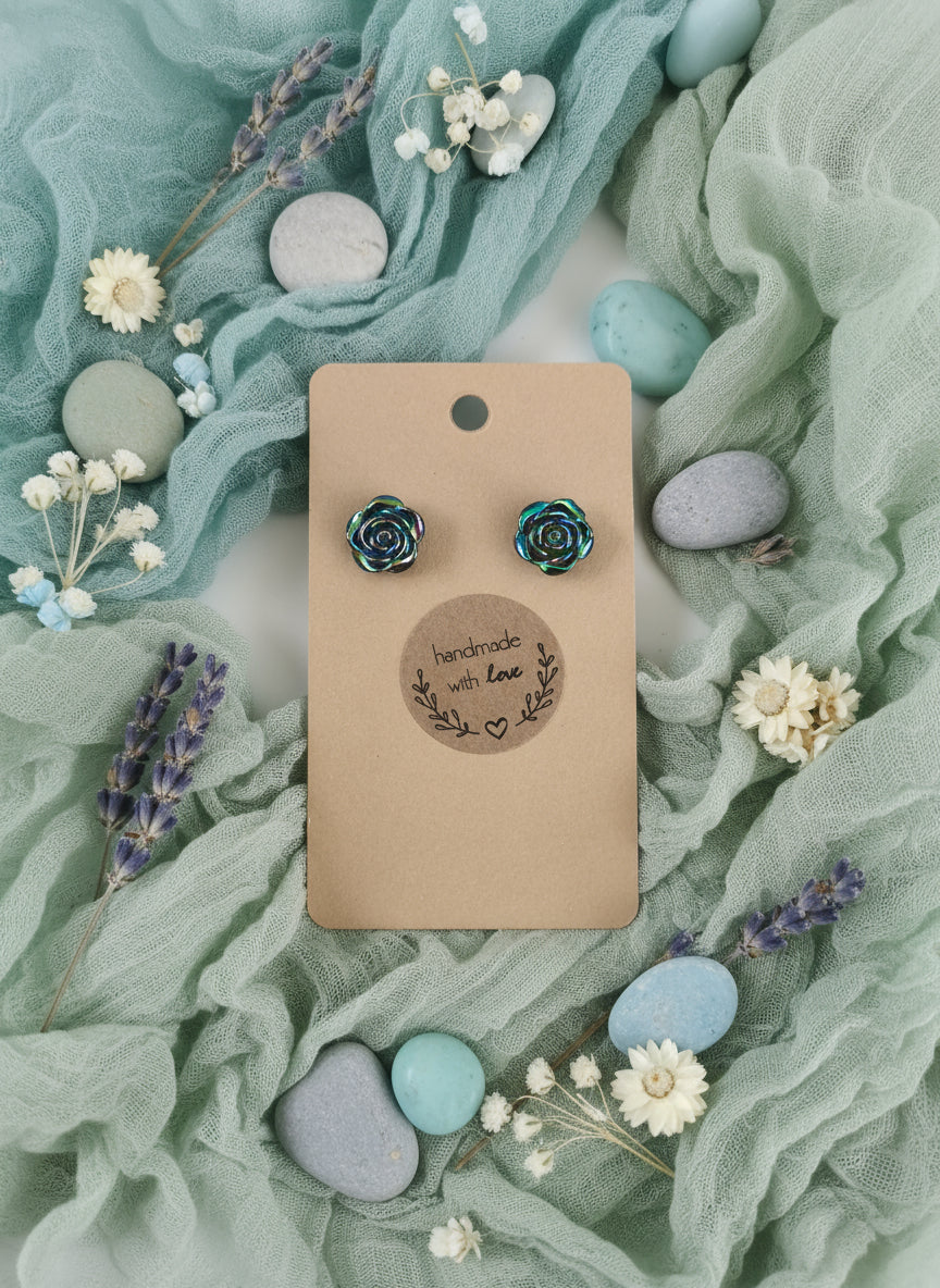 Plastic Earring with Flower