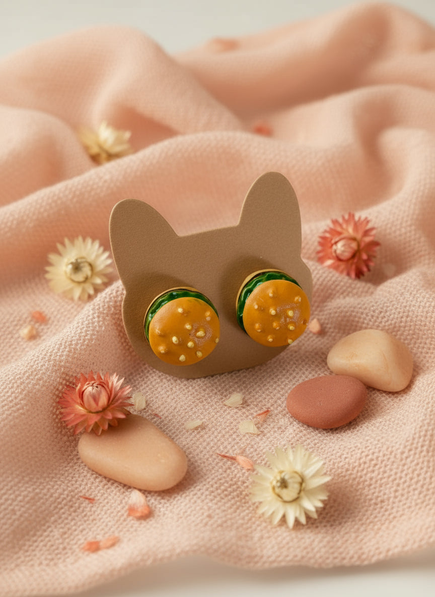 Plastic Earring with Food