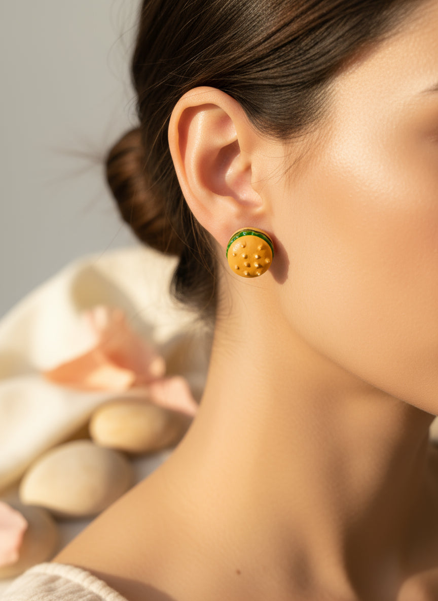 Plastic Earring with Food