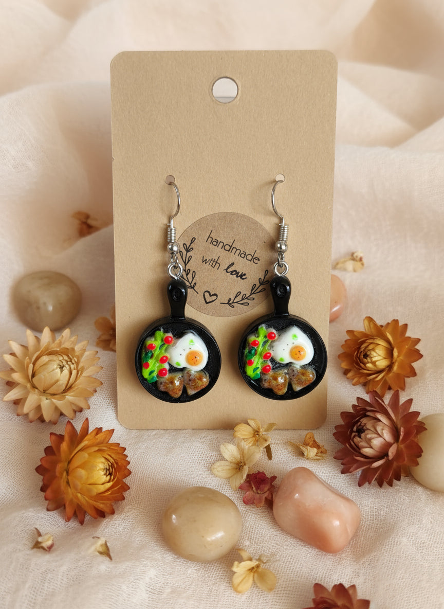 Plastic Earring with Food