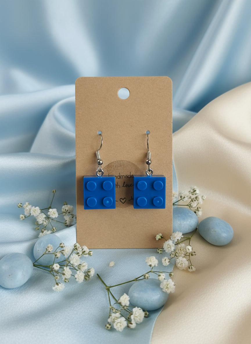 Plastic Earring with Lego for Gamers