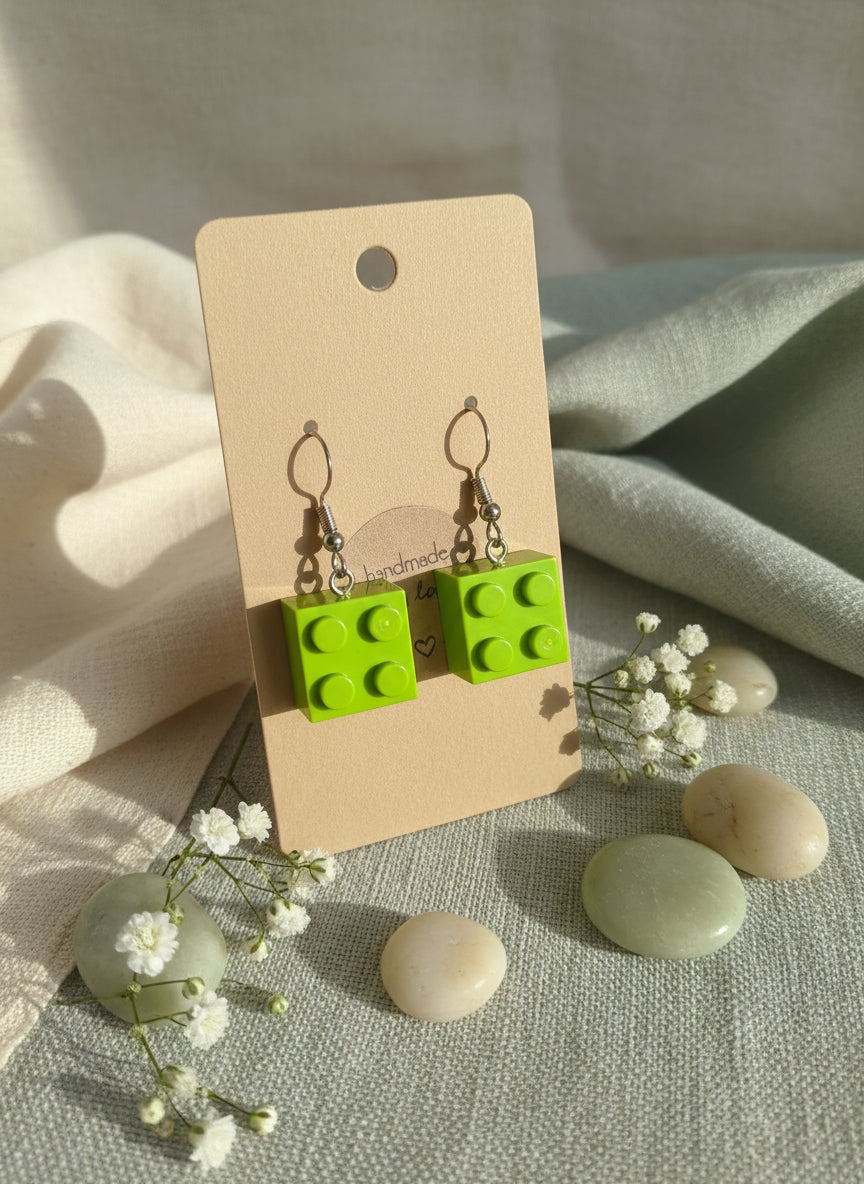 Plastic Earring with Lego for Gamers