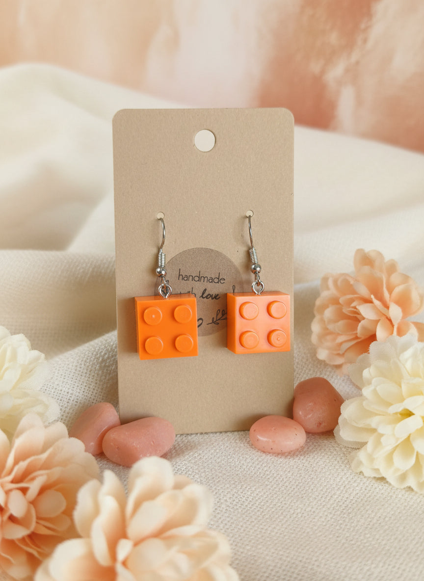 Plastic Earring with Lego for Gamers