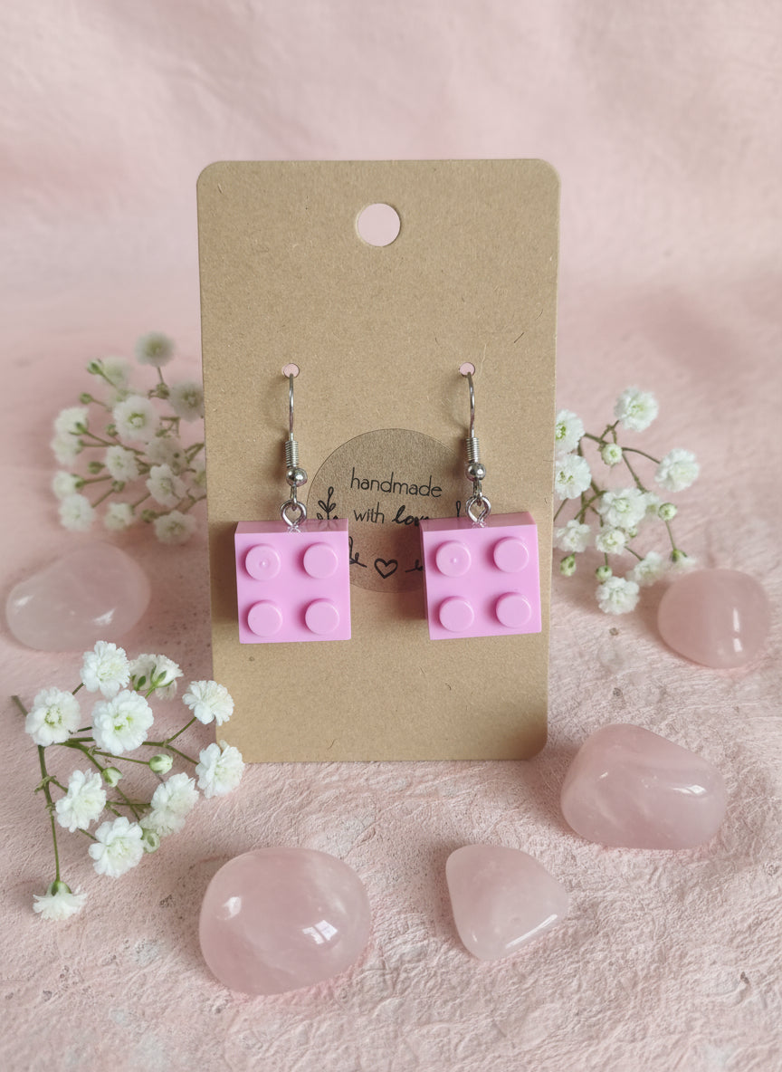 Plastic Earring with Lego for Gamers