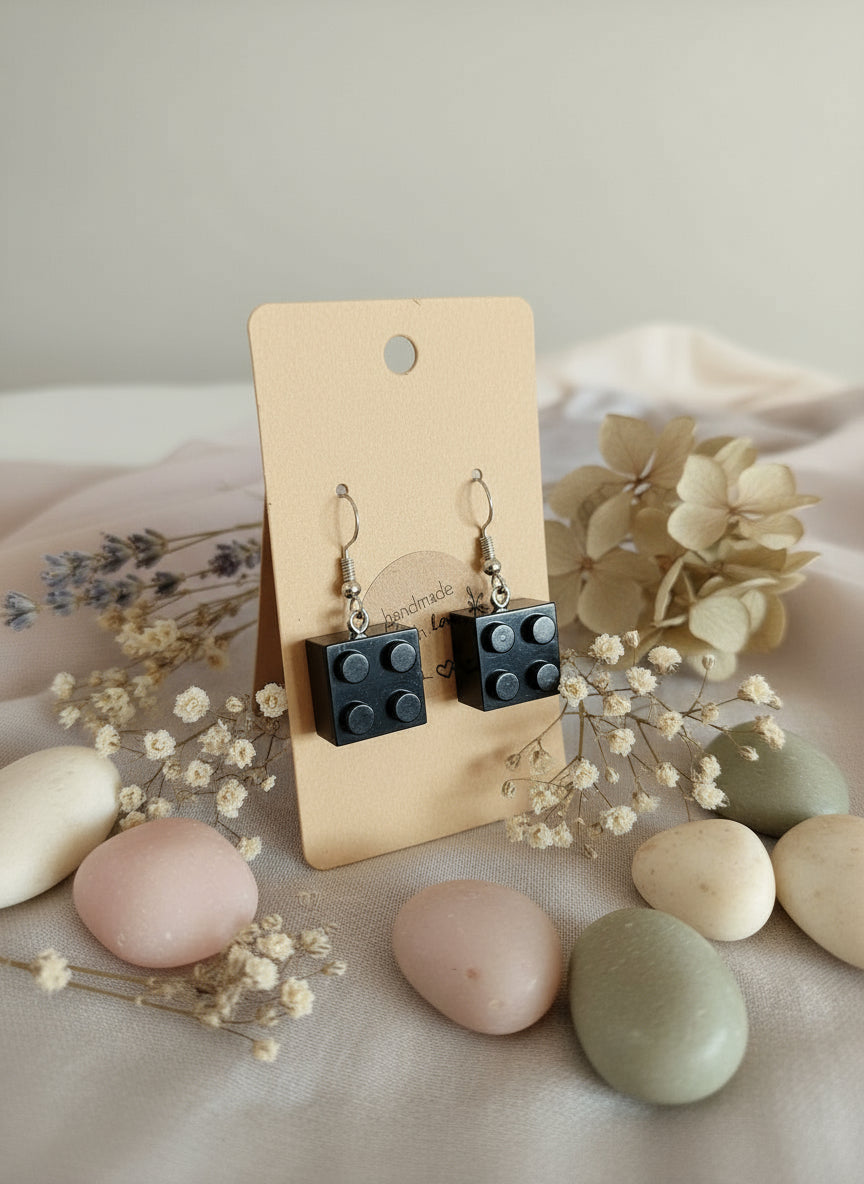 Plastic Earring with Lego for Gamers