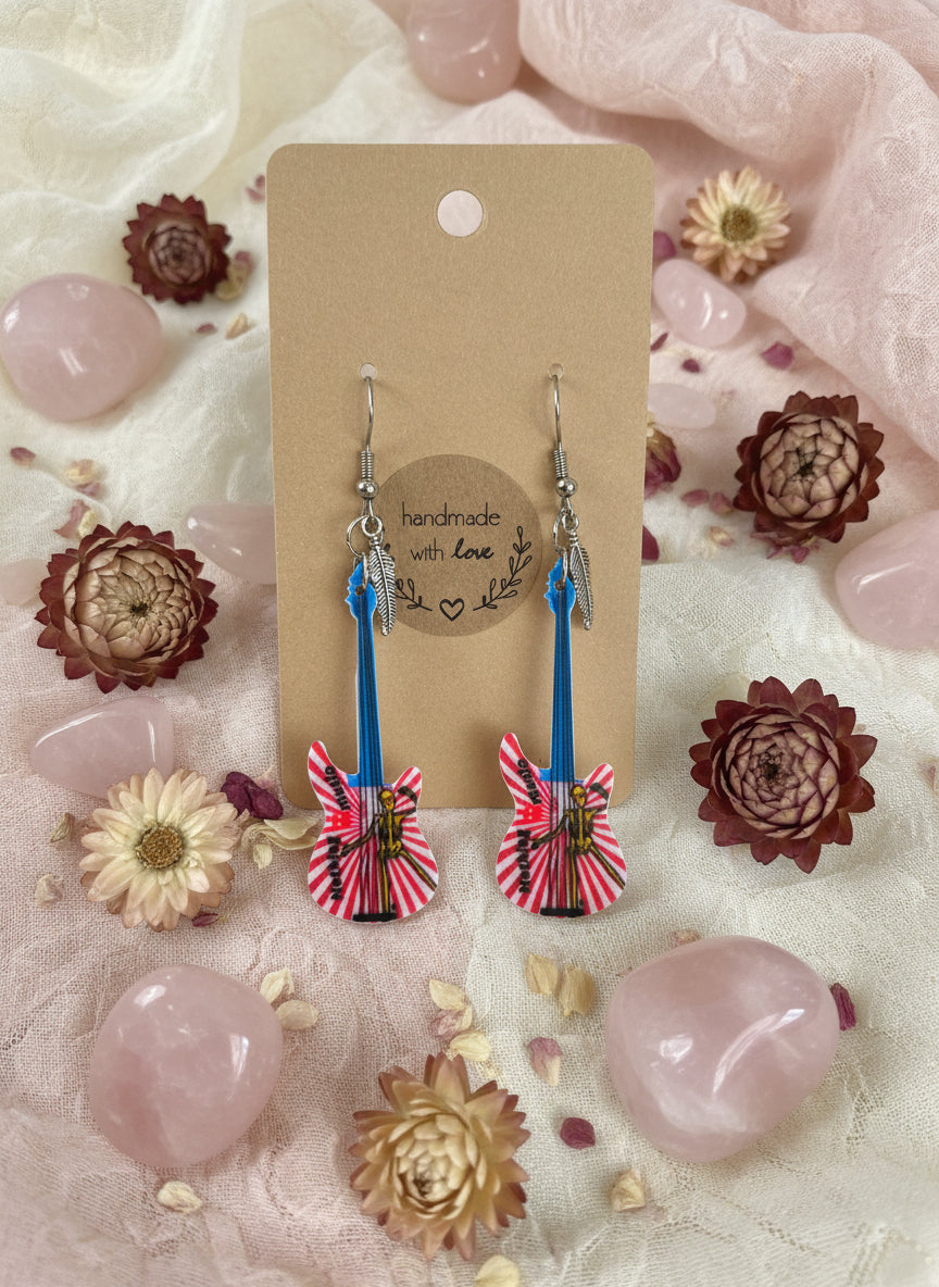 Plastic Earring with Guitar