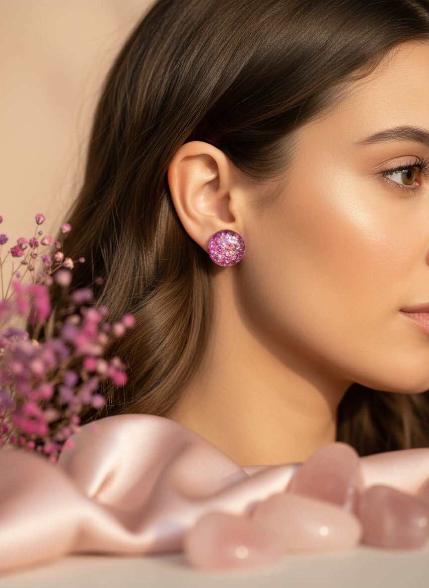 Plastic Sparkling Earring