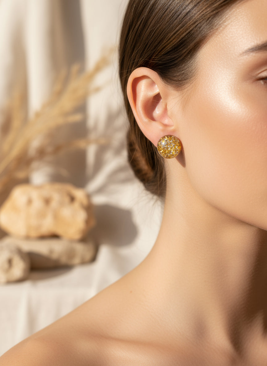 Plastic Sparkling Earring