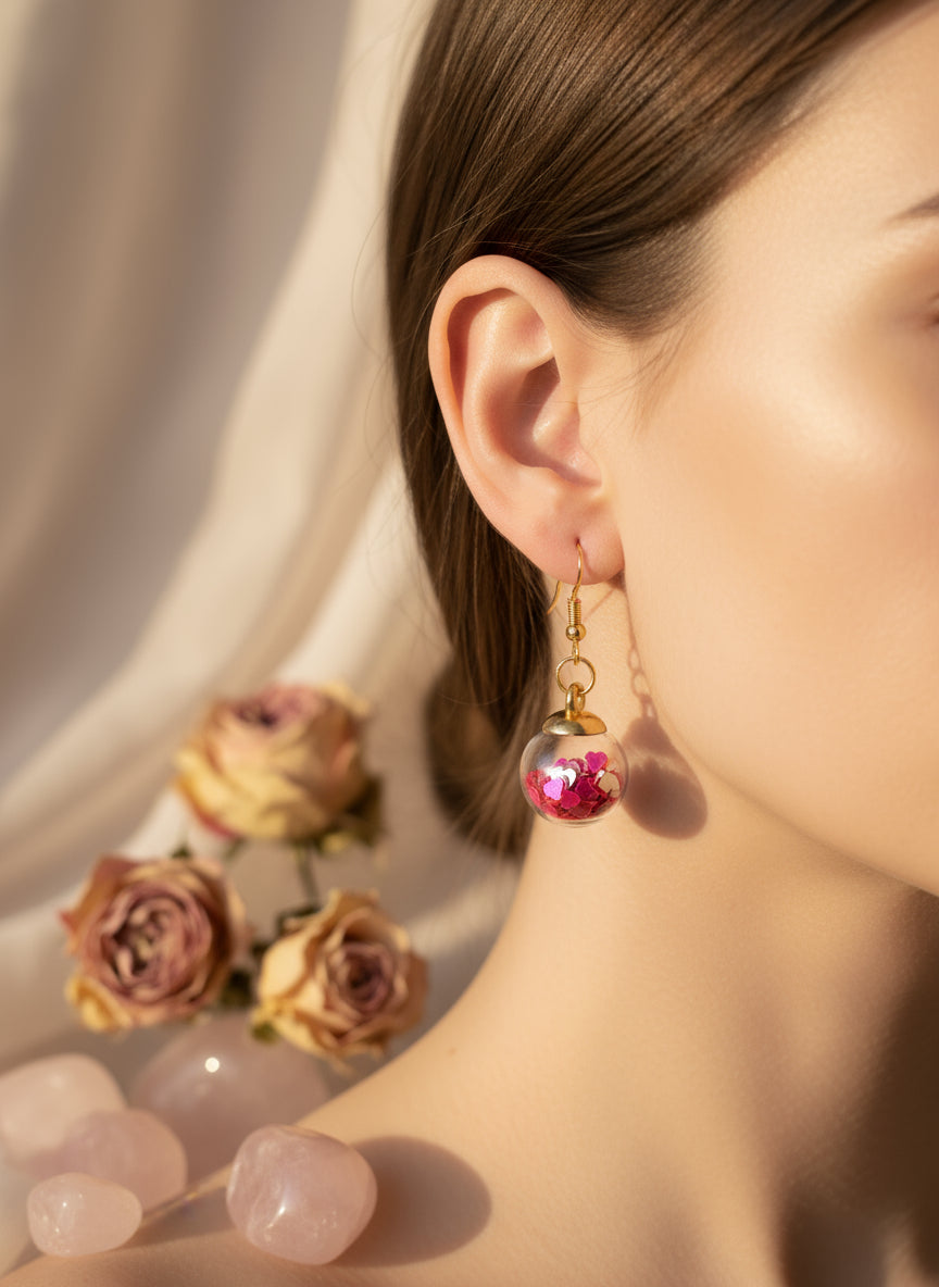 Plastic Sparkling Earring