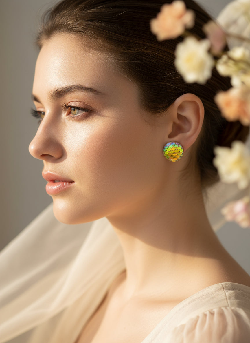 Plastic Sparkling Earring