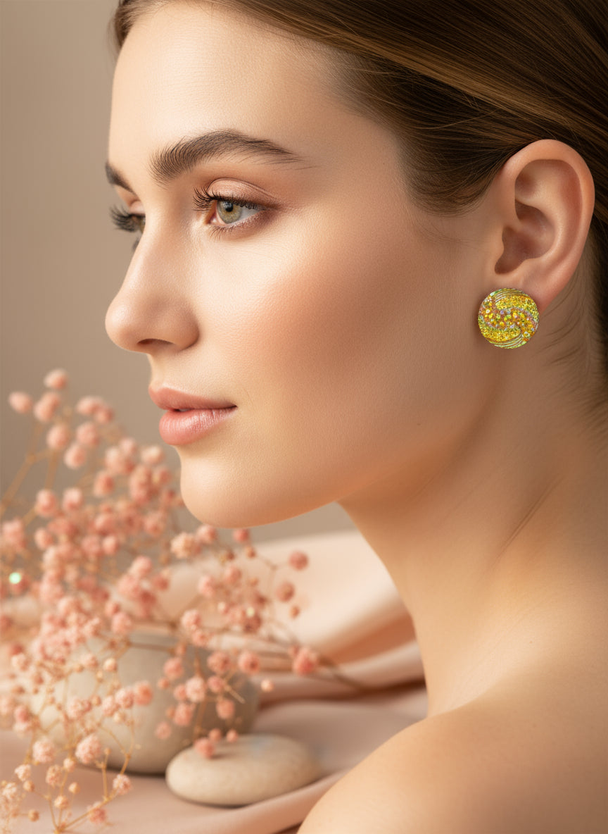 Plastic Sparkling Earring