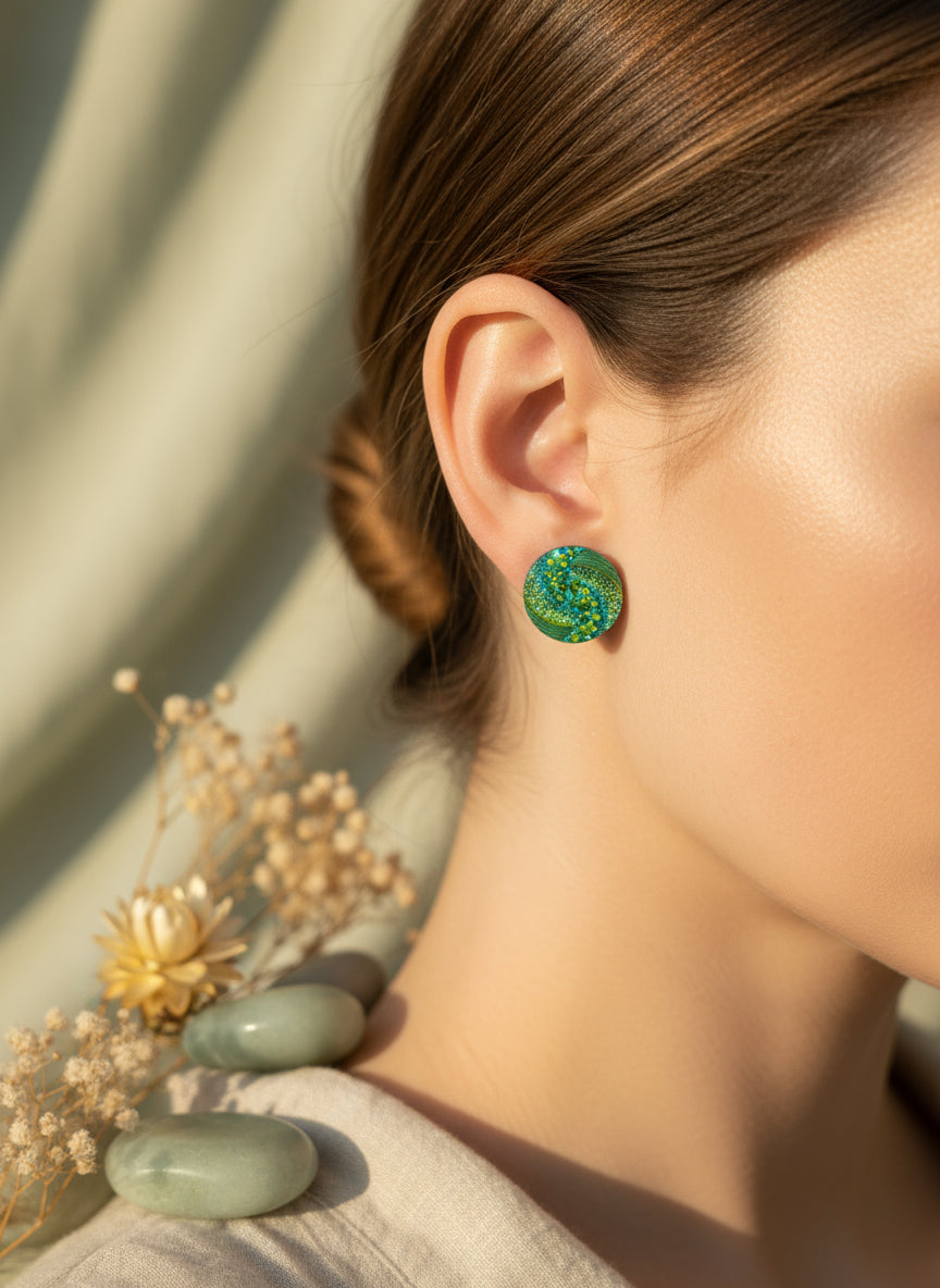 Plastic Sparkling Earring