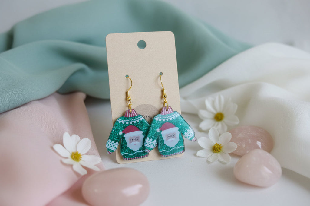 Plastic Earring for Christmas