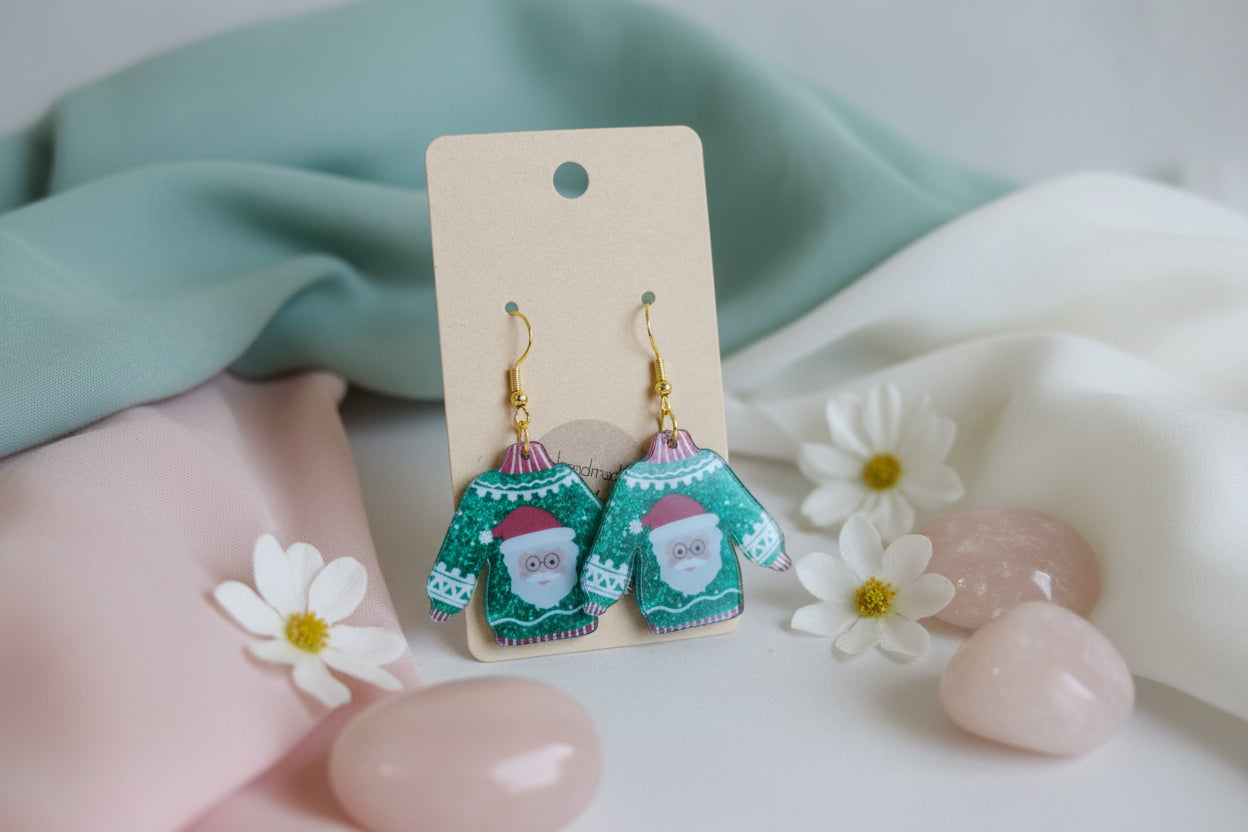 Plastic Earring for Christmas
