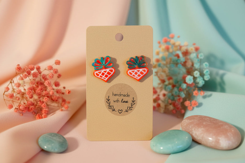 Plastic Earring for Christmas