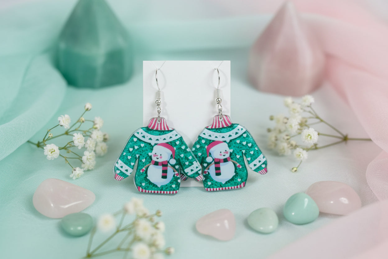 Plastic Earring for Christmas