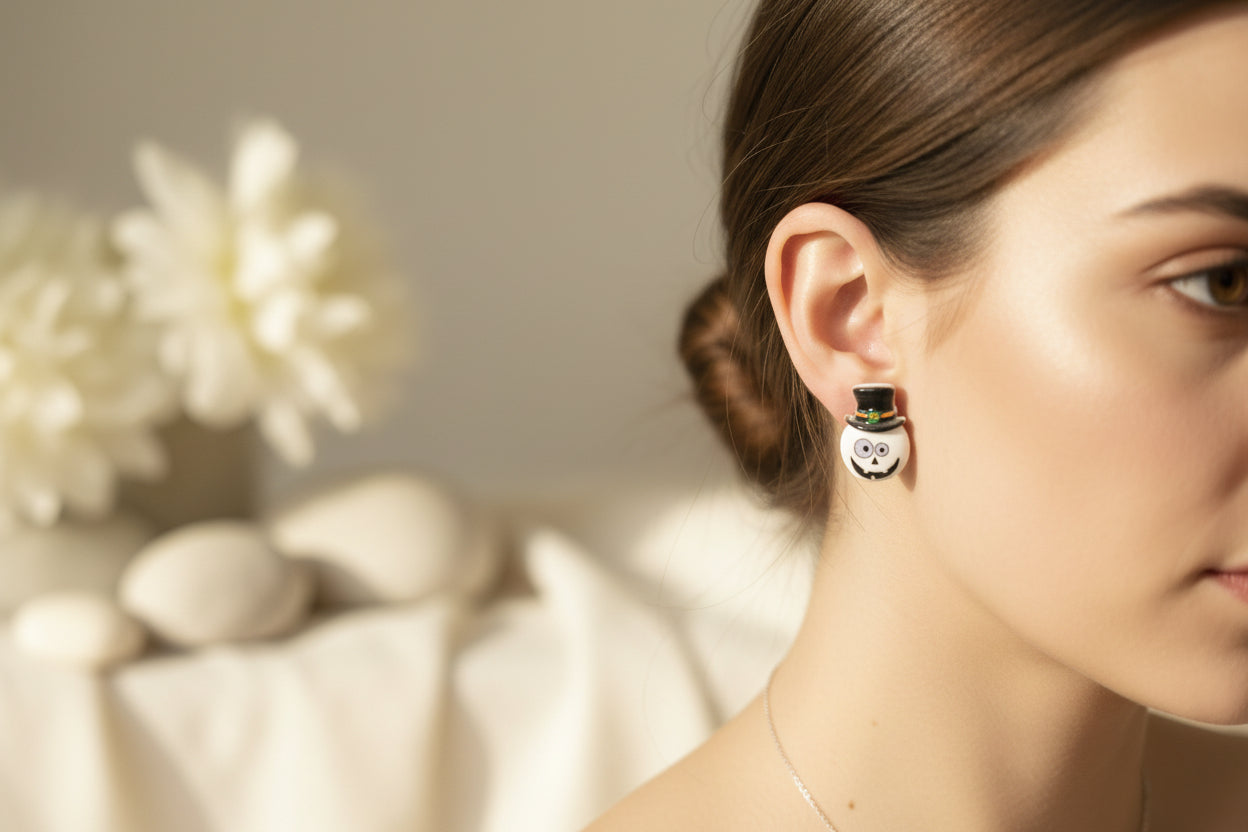 Plastic Earring for Christmas