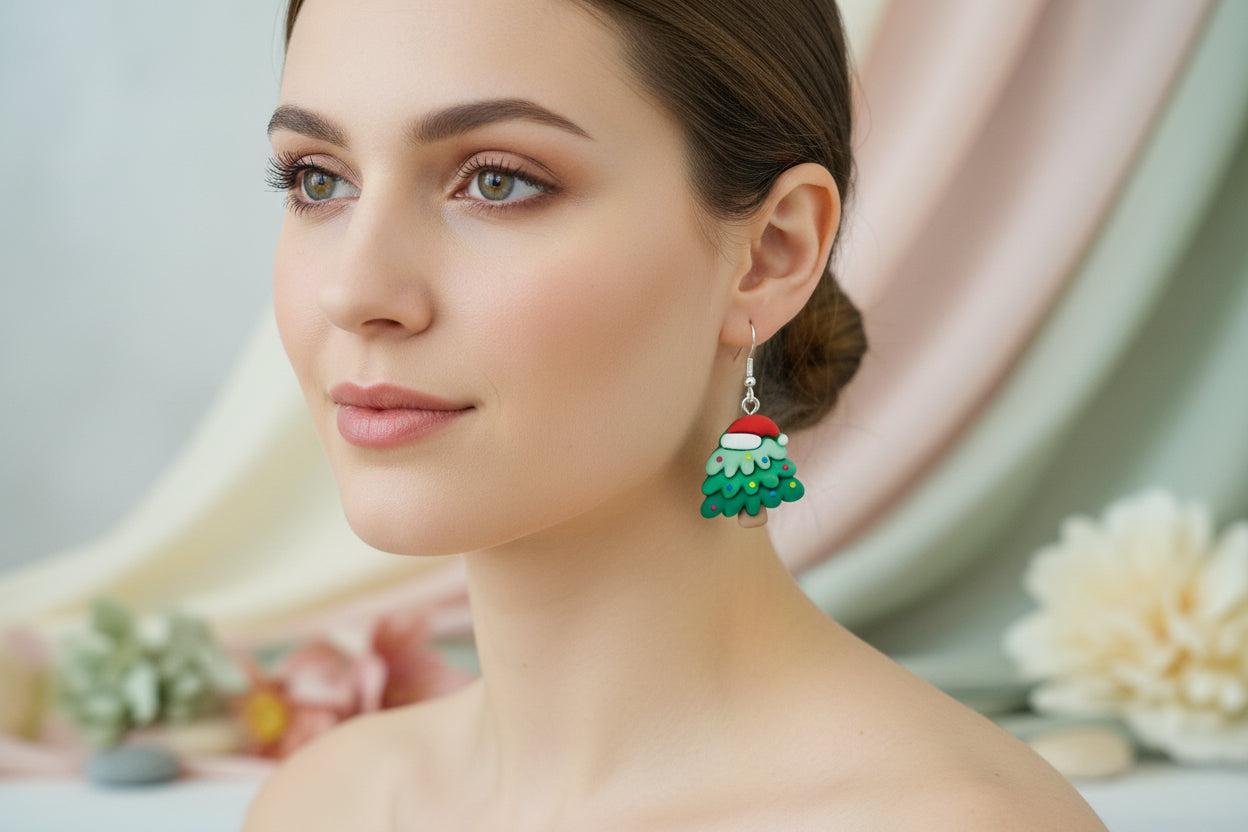 Plastic Earring for Christmas