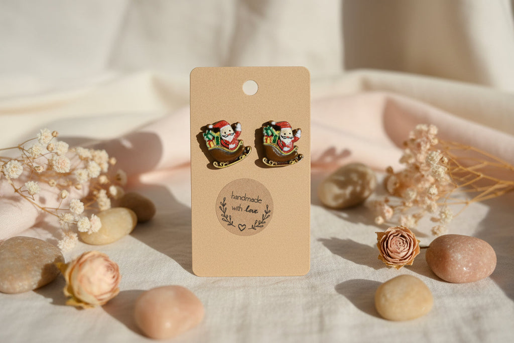 Plastic Earring for Christmas
