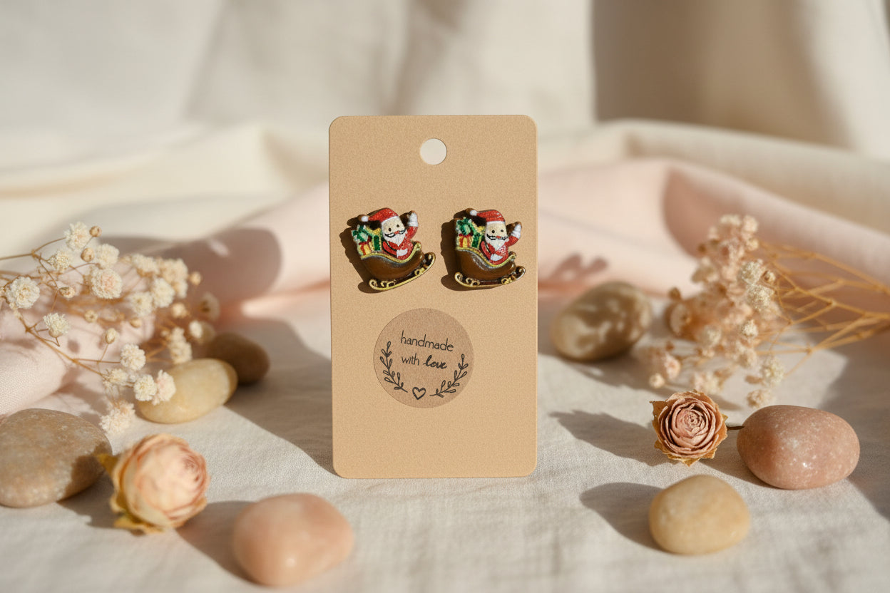 Plastic Earring for Christmas