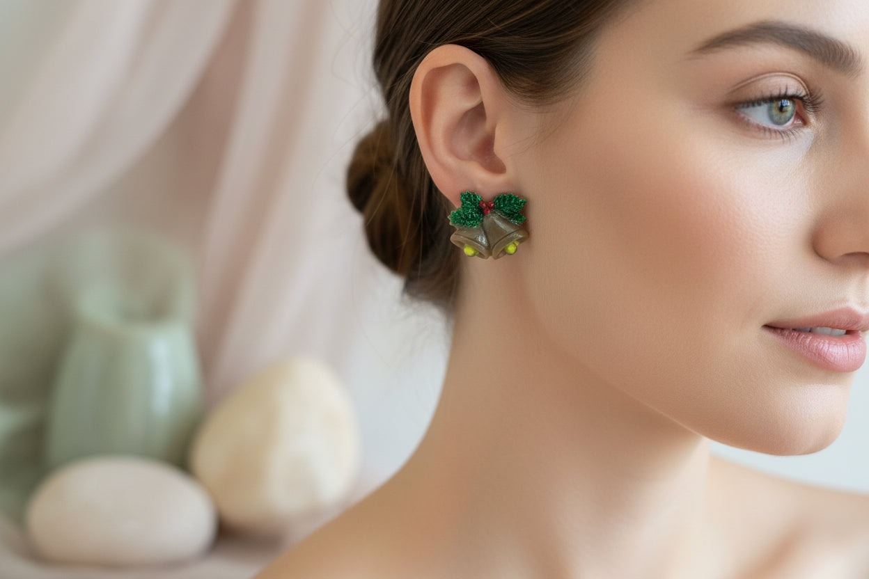 Plastic Earring for Christmas