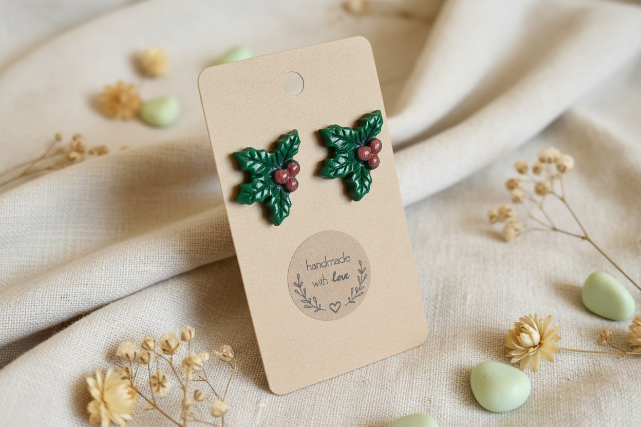 Plastic Earring for Christmas