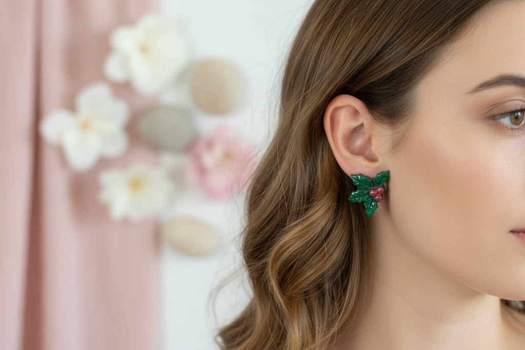 Plastic Earring for Christmas