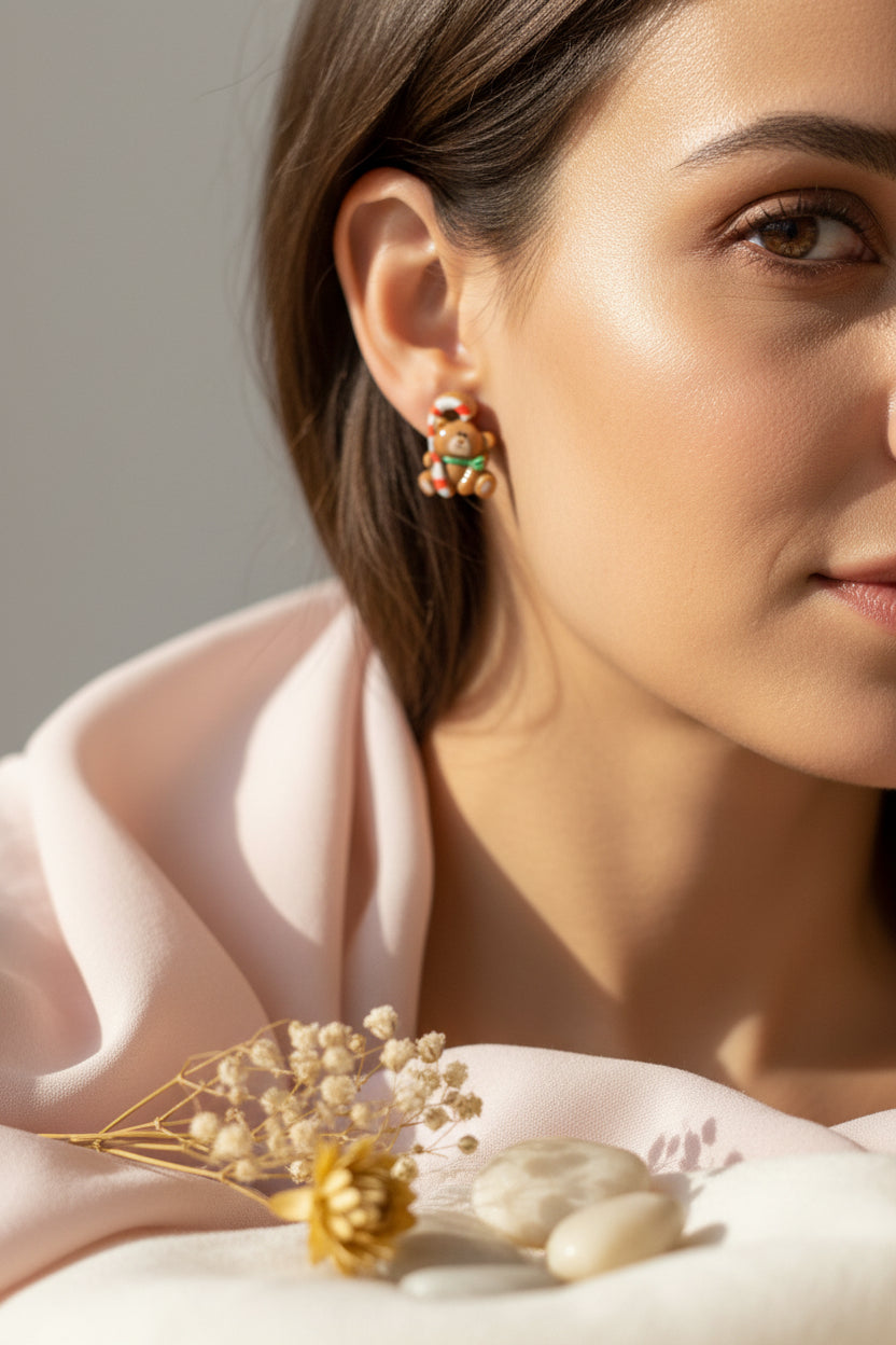 Plastic Earring for Christmas