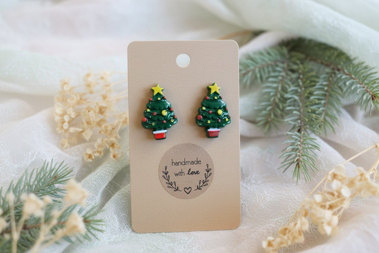 Plastic Earring for Christmas