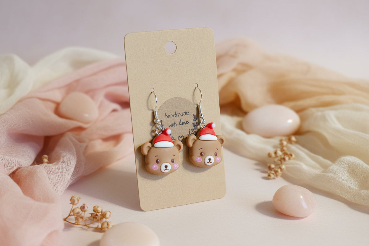 Plastic Earring for Christmas