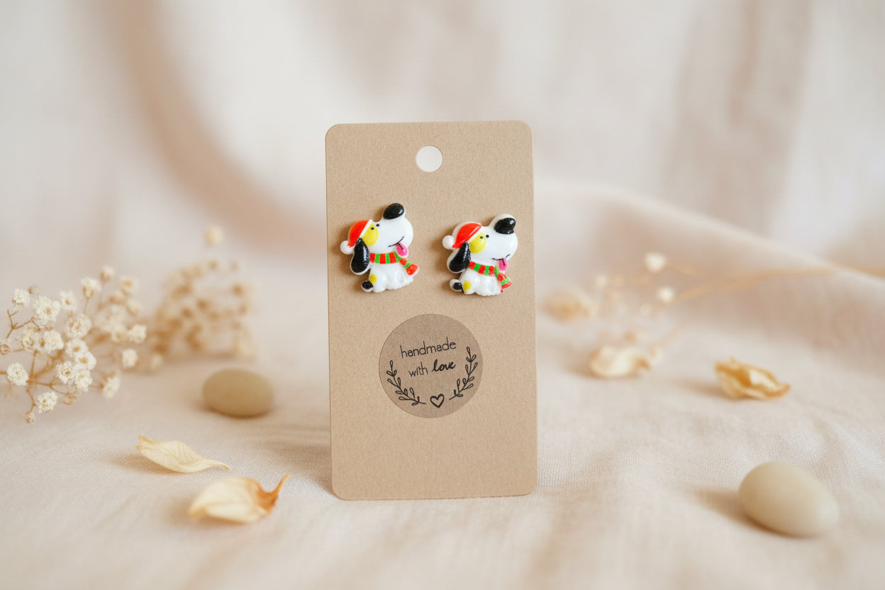 Plastic Earring for Christmas