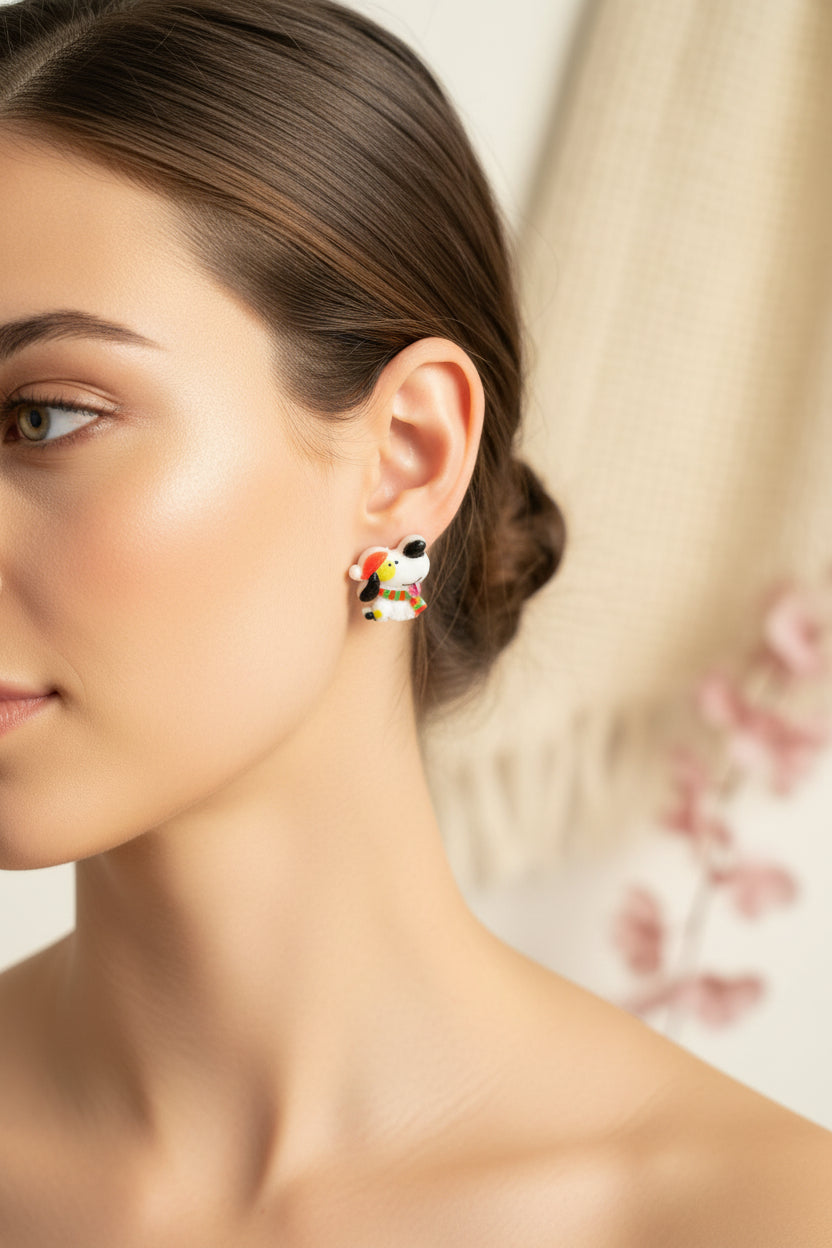 Plastic Earring for Christmas